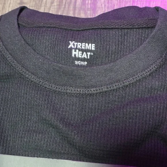 Xtreme Heat Mens Thermal Underwear Set Insulated Shirt & Long Johns, Black Small - Picture 2 of 4
